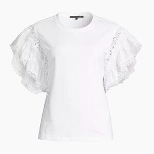 Kobi Halperin White Raveena Blouse NWT